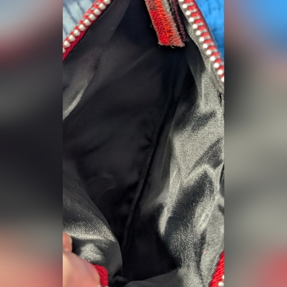 Plaid Red and Black Monogrammed Pouch (EUC) - Picture 7 of 8